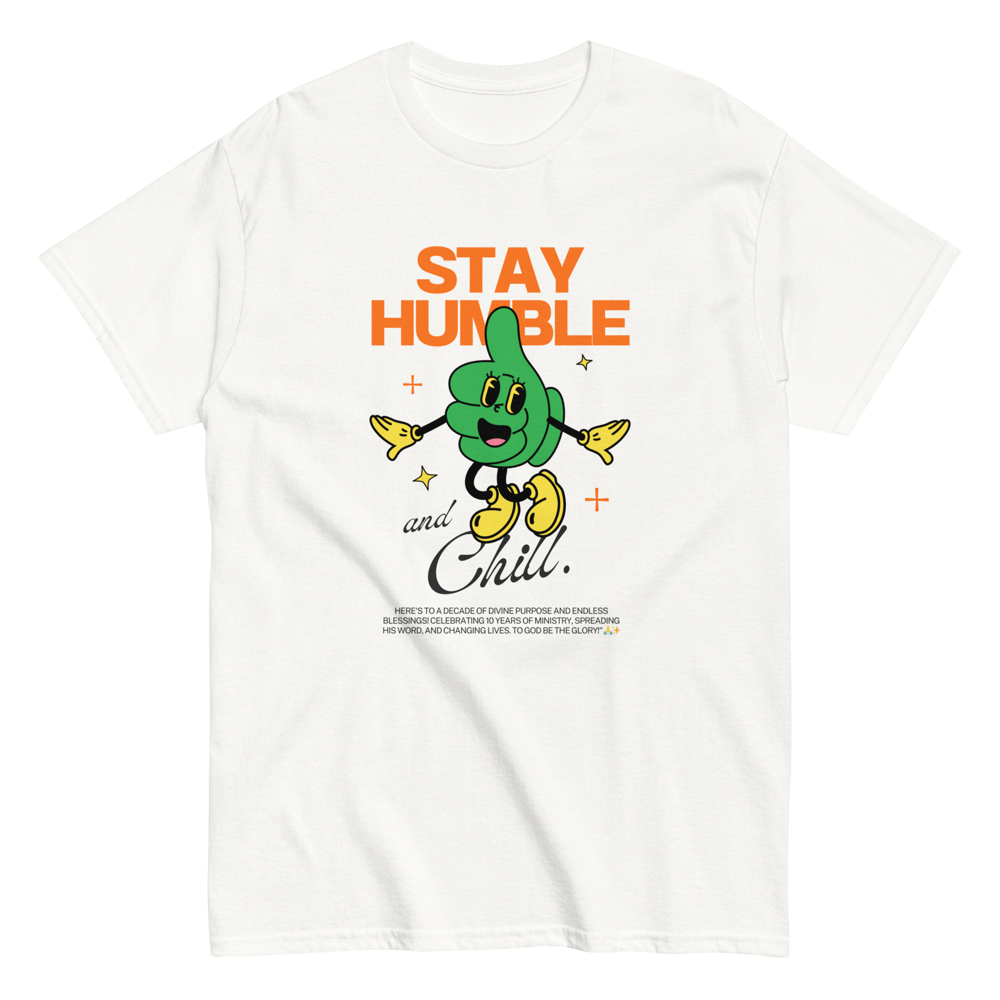 Green and Orange Retro Cartoon Illustration⁠ Unisex classic tee