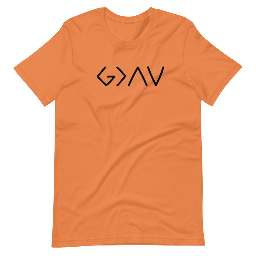Graphic God is Greater Short-Sleeve Unisex T-Shirt