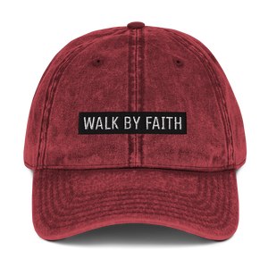 BY FAITH Vintage Cotton Twill Cap