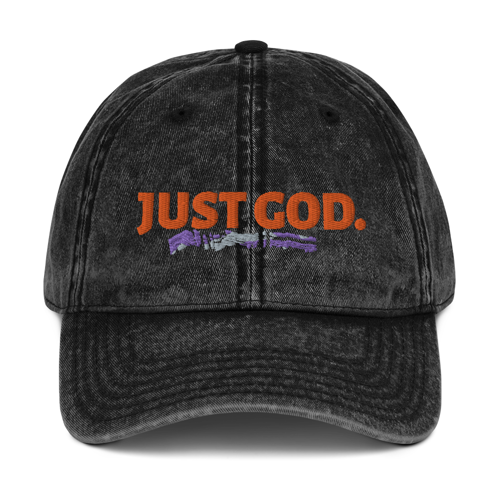 Just GOD Vintage Cotton Twill Cap